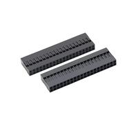 Connecteur 2.54mm 1 2 * 2/3/4/5/6/7/8/9/10/20P, connecteur simple et Double rangée, coque, broche de câble de cavalier(10PCS 2x20PIN)