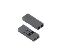 Connecteur 2.54mm 1 2 * 2/3/4/5/6/7/8/9/10/20P, connecteur simple et Double rangée, coque, broche de câble de cavalier(50PCS 2PIN)