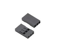 Connecteur 2.54mm 1 2 * 2/3/4/5/6/7/8/9/10/20P, connecteur simple et Double rangée, coque, broche de câble de cavalier(50PCS 3PIN)