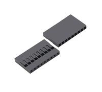 Connecteur 2.54mm 1 2 * 2/3/4/5/6/7/8/9/10/20P, connecteur simple et Double rangée, coque, broche de câble de cavalier(20PCS 9PIN)