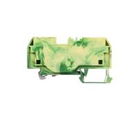 Borne pour conducteur de protection WAGO 284-907 10 mm ressort de traction Affectation: terre vert, jaune 25 pc(s)