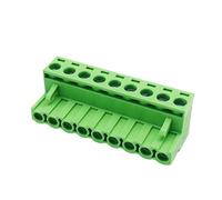 Connecteur 2P-24P en cuivre, fiche enfichable 2EDGK, espacement de 5,08 mm, borne en cuivre ignifugée verte for circuit imprimé(9P-5pcs)