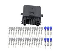 Connecteur 36 broches en plastique noir for carte électronique automobile, avec borne DJ7361-1.5-11/21.(Male Plug,10 Sets)