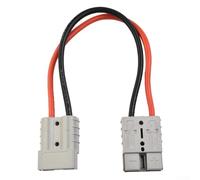 Connecteur 50 A 50 A 600 V CC avec bornes en cuivre plaqué argent pour environnements robustes, certifié UL94-V0, diamètre du fil 10 AWG (30 cm)