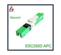 Connecteur à assemblage rapide FTTH ESC250D APC/UPC fibre monomode SC APC/UPC pour câble de dérivation