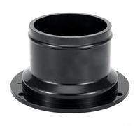Connecteur à bride de ventilation en ABS pour tuyaux d'échappement droits offrant un chemin de flux d'air fiable entre les extrémités des tuyaux et les murs (50 mm)