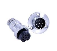 Connecteur à bride mâle vers femelle GX20 à 8 broches, 10 pièces, fiche et prise d'aviation droites