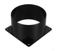 Connecteur à bride murale en ABS conçu pour la connexion de tuyau de ventilation, facilite la circulation de l'air dans les systèmes de conduits d'air et de ventilation intérieurs (120 mm)