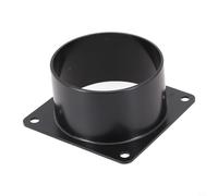 Connecteur à bride murale en ABS pour conduit d'air, joint à bride inférieure carrée de ventilateur d'air frais pour tuyaux de 75 mm, 100 mm, 120 mm (75 mm)