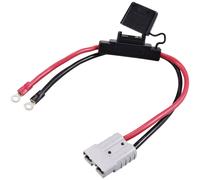 Connecteur à courant élevé sur cosse à œillet M6, avec porte-fusible TC-12195704 noir, rouge TRU COMPONENTS Contenu: 1 pc(s)