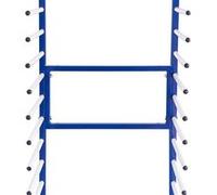 Connecteur à deux voies pour Chariot de Séchage Combinable + 4x Boulons Manuels Bleu G