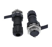 Connecteur à écrou arrière GX16 M16, 10 pièces, étanche, mâle et femelle, 2 à 10 broches(Back nut 7P 10PCS)