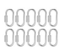 Connecteur à liaison rapide Verrouillage Carabiner Carabiner Premium Heavy Duty en acier inoxydable M5 pour la remorque de camping Hammock 10pcs