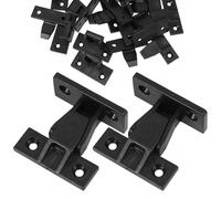 Connecteur à Pression pour Panneau Mural Noir, Lot de 12 Set de de Pièces