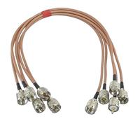 Connecteur à sertir mâle RG400 PL259 vers PL259, câble RF en queue de cochon, 6 à 10 pieds(3Pcs,3FT (1M))