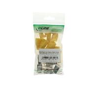 Connecteur à sertir RJ45 8P8C blindé avec filetage + protection anti-pliage jaune 10 pcs.