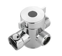 Connecteur à trois voies for salle de bains, 1/2 pouces, adaptateur en T, Valve dérivation réglable for toilettes, Bidet, pomme douche, 2 pièces Pour Salle De Bain