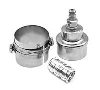 Connecteur adaptateur 3-1/8" vers N femelle de haute qualité - 50 Ohm, DC-3,8 GHz, construction en laiton