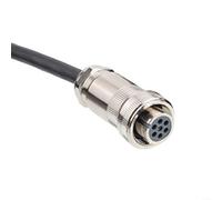 Connecteur adaptateur 7 broches, pour valve proportionnelle REXROTH MOOG, boîtier en métal IP67 étanche 1 m RVVP 7C 0,75 mm²