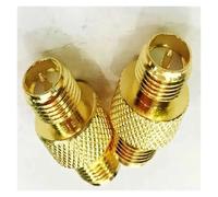 Connecteur Adaptateur coaxial série Droit RP-SMA Femelle vers Jack, 100 pièces