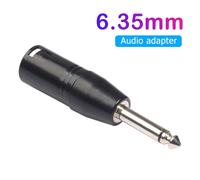 Connecteur adaptateur convertisseur prise Audio Mono mâle vers XLR,6.35mm,3 broches,femelle/mâle,pour casque,Microphone,amplificateur de puissance,guitare - Type Male to Male