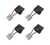Connecteur adaptateur de batterie ABS avec câble, alimentation stable, montage à monter soi-même, bloc de serrage pour batteries Li-ion 18 V, noir, 4 pièces (avec câble)