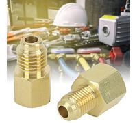 Connecteur Adaptateur de Réfrigération en Cuivre 1/2 ACME à 1/4 SAE pour Pompe à Vide-raccord de Conversion de Refroidissement HVAC