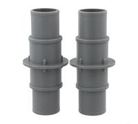 Connecteur adaptateur de tuyau de piscine pour tuyaux d'aspiration de 3,8 cm et 3,8 cm, compatible avec HAYWARD pour INTEX pour POLYGROUP, pinces antirouille incluses (A)