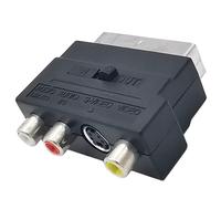 Connecteur adaptateur péritel mâle 21 broches vers femelle 3RCA