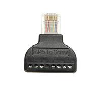 Connecteur Adaptateur RJ45 Vers Terminal 8 Broches, Bornier à Vis à Tête Cristal 8P8C Réseau