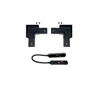 Connecteur Angle 90° pour Rail Magnétique en Saillie Noir + Connecteur Souple