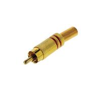 - Connecteur audio - RCA mâle - rouge, or (pack de 10)