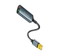 Connecteur audio USB 3,5 mm pour communication en ligne compatible avec plusieurs plateformes