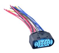 Connecteur auto 1719104 1719105 1719105-2 Compatible Avec Ford Pour Focus Mk3 Max Gauche H7 14 Broches Connecteur De Phare De Voiture Avec Faisceau De Câbles