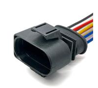 Connecteur auto Compatible avec VW 8P connecteurs de câble électrique d'accélérateur de buse d'huile de voiture faisceau de câbles femelle/mâle 3A0973834 3A0973734(Male)