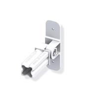Connecteur avec base articulé pour tube PVC/alu - blanc 1 branche 23.5mm carrée