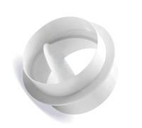 Connecteur avec volet d'amortisseur non retourné d'obturateur à backdath pour connecter le tuyau de conduit ou un tuyau de conduite flexible blanc 160mm