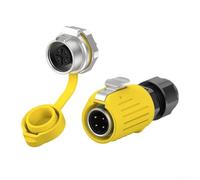 Connecteur Aviation Étanche IP68 Flange Verrouillage(EW-LP16-4P) | IP68 étanche, verrouillage fil sécurisé, design , pour idéal aviation, résistance humidité