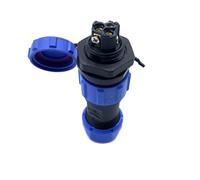 Connecteur Aviation Plug SP17 3 Broches, 3 Broches sans Soudure, Prise d'aviation IP68 étanche et Anti-poussière pour Lampes d'extérieur, utilise 500 V 10 A (câble 14 AWG à sertir)