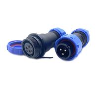 Connecteur Aviation Plug SP17 3 broches, IP68 3 broches sans soudure, prise d'aviation étanche et anti-poussière pour lampes extérieures, utilise 500 V 10 A (câble 14 AWG à sertir)