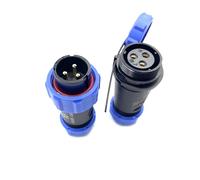 Connecteur Aviation Plug SP21 3 broches, IP68 3 broches sans soudure, prise d'aviation étanche et anti-poussière pour lampes d'extérieur, utilise 500 V 30 A (câble 12 AWG à sertir)