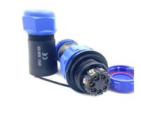 Connecteur Aviation Plug SP21 7 broches, IP68 7 broches sans soudure, prise d'aviation étanche et anti-poussière pour lampes extérieures, utilise 500 V 15 A (câble 14 AWG à sertir)