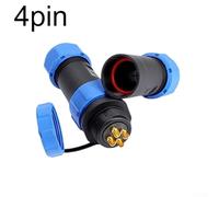 Connecteur Aviation SP21 Étanche IP68 2 pour broches Connecteur(4Pin) | IP68 étanche, filetage sécurisé, 2 pour broches, plastique pour robuste, pour idéal jardin