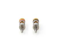 Nedis CATB26900GD connecteur de fils Banana Or, Argent