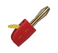 Connecteur banane plaqué or 32 A pour instruments de test de puissance 4 mm (rouge)