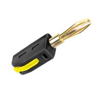 Connecteur banane plaqué or sans soudure avec capacité de 32 A pour test de systèmes d'alimentation sûr et sécurisé - Fiche banane