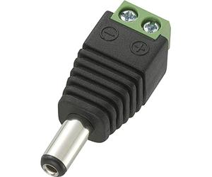 Connecteur basse tension mâle, droit TRU COMPONENTS DC14-M 735808 Ø extérieur: 5.5 mm Ø intérieur: 2.1 mm 1 pc(s)