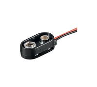 Connecteur Batterie 1x 9V Block avec 15 cm de câble perdu
