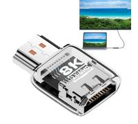 Connecteur bidirectionnel 8K 60 Hz, convertisseur de moniteur avec | Connecteur bidirectionnel haute vitesse, convertisseur de moniteur avec vidéo, adaptateur mâle vers femelle 8 K 60 Hz pour