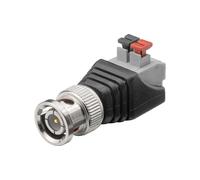 Connecteur BNC push-down fixation à pince 76750/10 pièces
